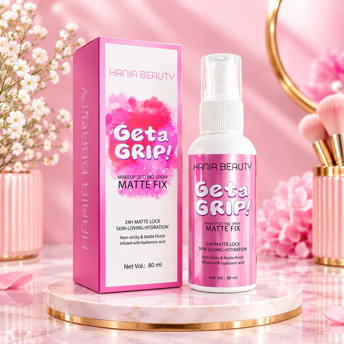 Hania Beauty Get a Grip! Matte Fix Setting Spray - 80 ml