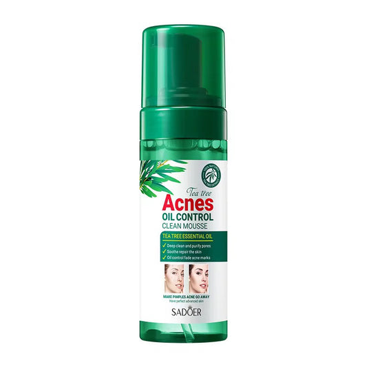 SADOER Tea Tree Acne Oil Control Clean Mousse – Deep Cleansing & Clear Skin Care ( The Savings Spot Sale )