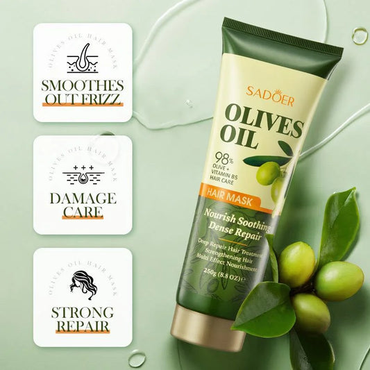 SADOER Olive Oil 98% Olive + Vitamin B5 Hair Mask ( The Savings Spot Sale )