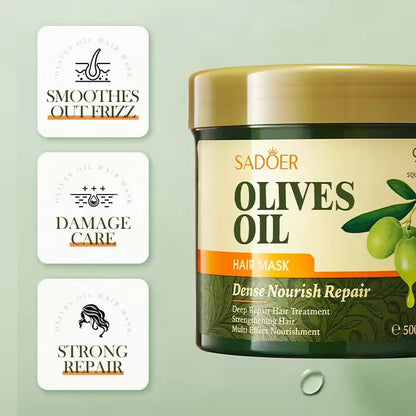 SADOER Olive Oil Dense Nourish Repair Hair Mask – Deep Conditioning & Intense Repair Care ( The Savings Spot Sale )