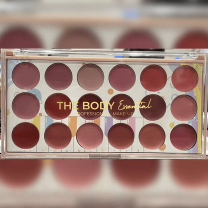 The Body Essential 18-Color Matte Lipstick Palette - The Body Essential