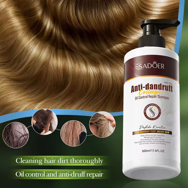 SADOER Anti-Dandruff Collagen Oil Control Repair Shampoo – Scalp Balance & Hair Strength ( The Savings Spot Sale )