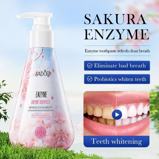 SADOER Enzyme Toothpaste – Deep Clean & Long-Lasting Fresh Breath Formula ( The Savings Spot Sale )
