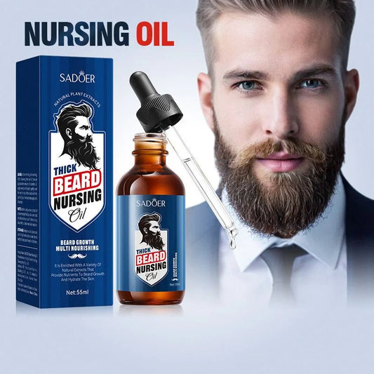 SADOER Thick Beard Nursing Oil – Nourish, Strengthen & Style Your Beard ( The Savings Spot Sale )