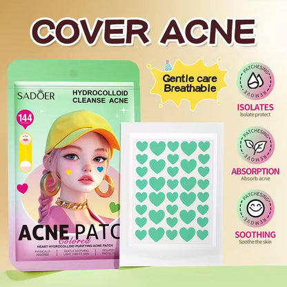 SADOER Hydrocolloid Cleanse Acne Patch - 144 Patches / Bag