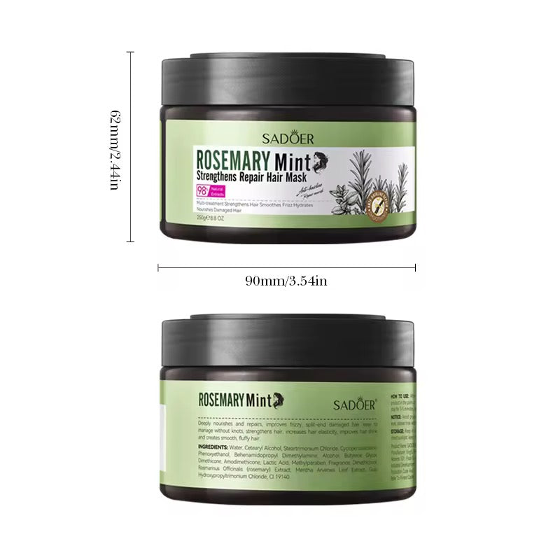 SADOER Rosemary Mint Strengthens Repair Hair Mask – Deep Nourishing & Revitalizing Care ( The Savings Spot Sale )