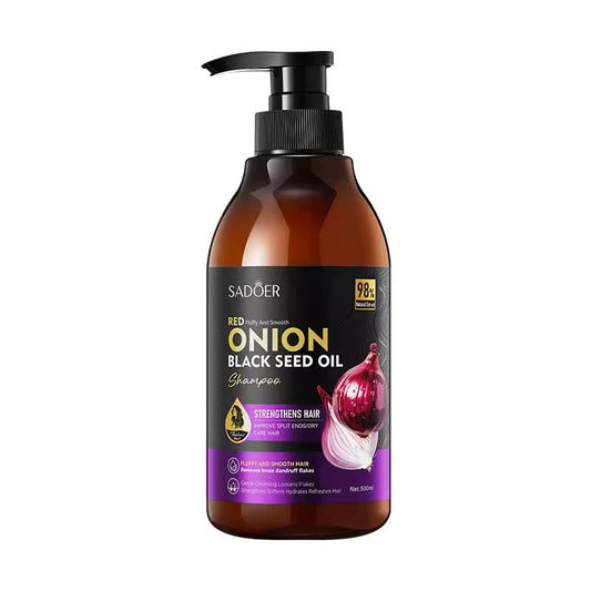 SADOER Red Onion Black Seed Oil Shampoo – Strengthen, Nourish & Revitalize Your Hair ( The Savings Spot Sale )