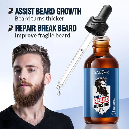 SADOER Thick Beard Nursing Oil – Nourish, Strengthen & Style Your Beard ( The Savings Spot Sale )
