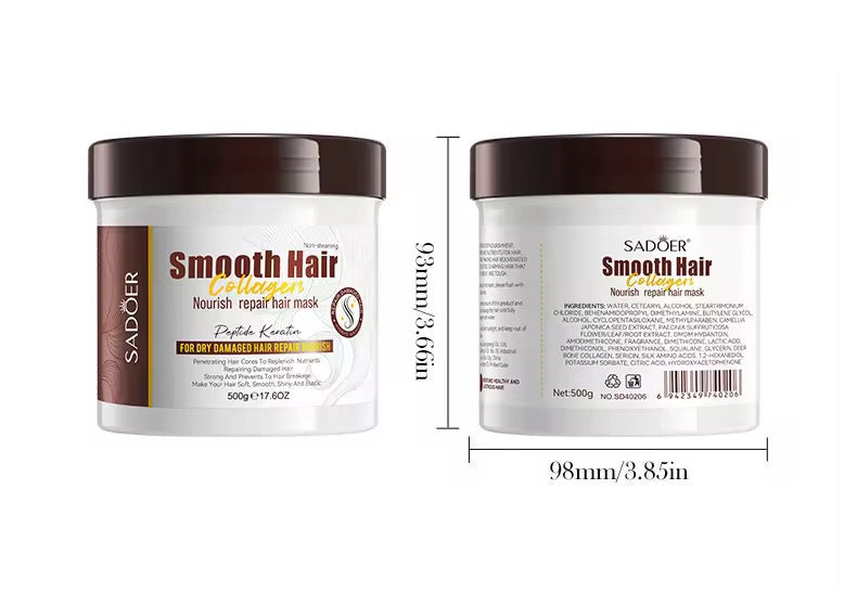 SADOER Smooth Hair Collagen Nourish Repair Hair Mask – Deep Nourishment & Silk-Smooth Repair ( The Savings Spot Sale )