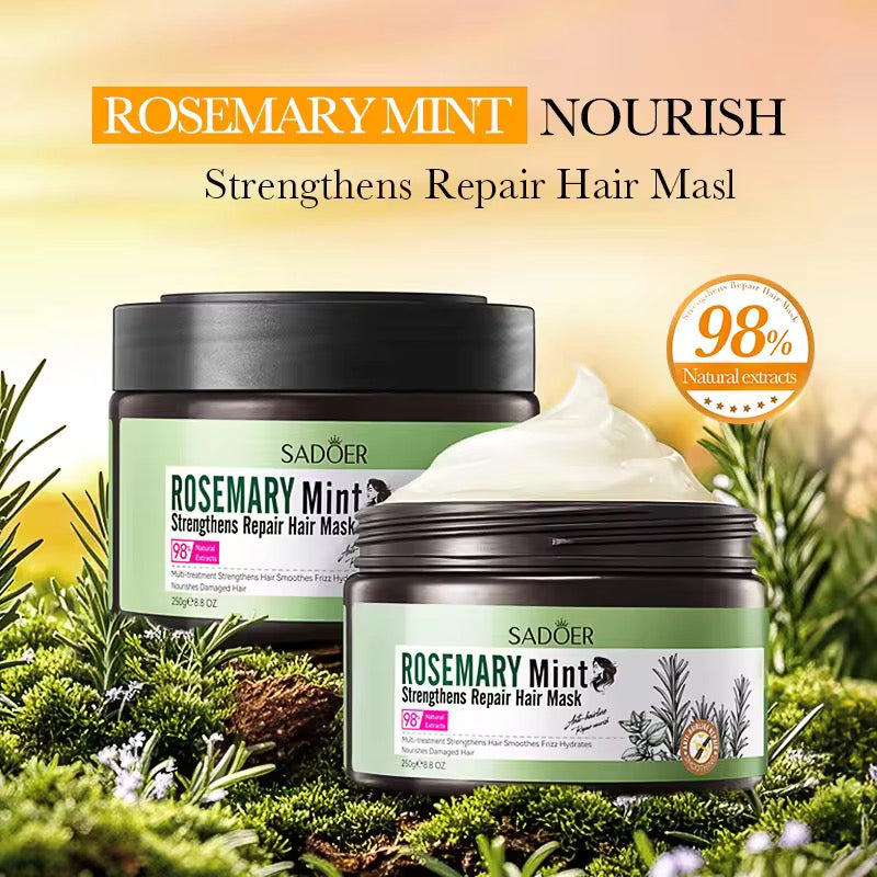 SADOER Rosemary Mint Strengthens Repair Hair Mask – Deep Nourishing & Revitalizing Care ( The Savings Spot Sale )