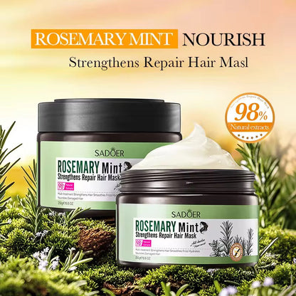 SADOER Rosemary Mint Strengthens Repair Hair Mask – Deep Nourishing & Revitalizing Care ( The Savings Spot Sale )