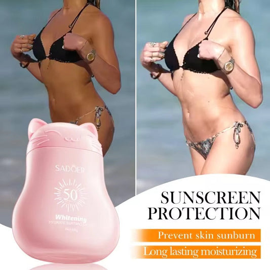 SADOER SPF 50 PA+++ Whitening Hydrating Suntan Lotion – Advanced Sun Protection & Brightening Care ( The Savings Spot Sale )