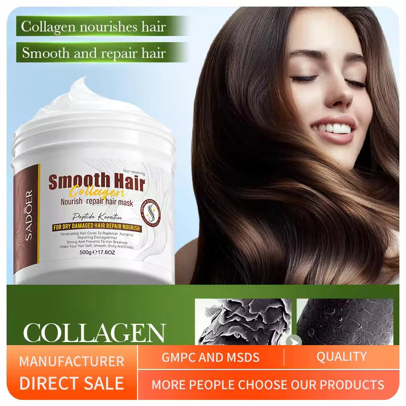 SADOER Smooth Hair Collagen Nourish Repair Hair Mask – Deep Nourishment & Silk-Smooth Repair ( The Savings Spot Sale )