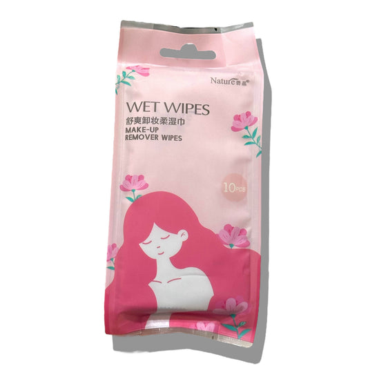Wet Wipes Makeup Remover 10 PCS - The Body Essential
