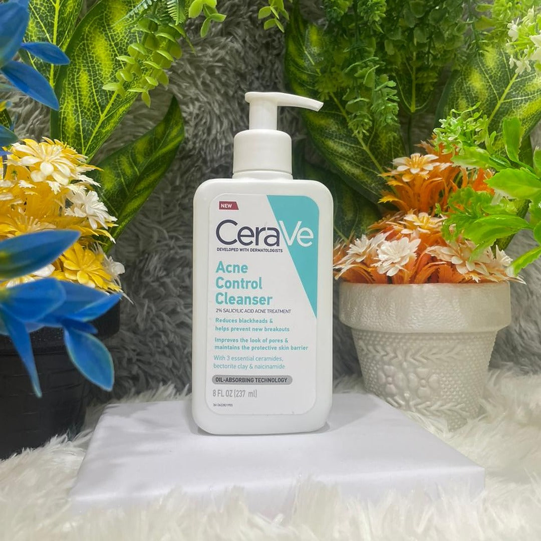 CeraVe Acne Control Cleanser: 2% Salicylic Acid for Clear Skin